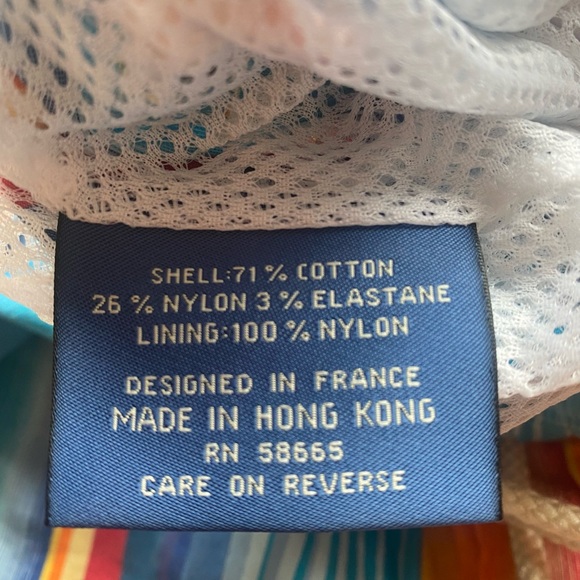 Faconnable Mens Swimtrunks Bathing Suit Multi Color Stripped Pattern Size M - Picture 7 of 9